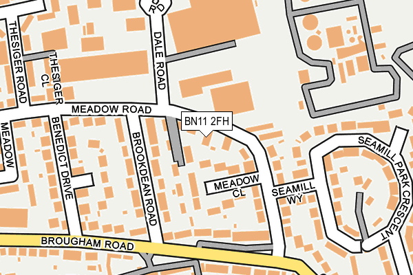 BN11 2FH map - OS OpenMap – Local (Ordnance Survey) BN11 2FH map - OS OpenMap – Local (Ordnance Survey)