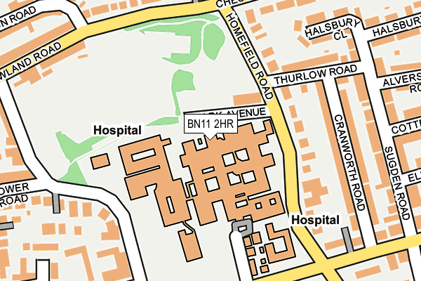 BN11 2HR map - OS OpenMap – Local (Ordnance Survey) BN11 2HR map - OS OpenMap – Local (Ordnance Survey)