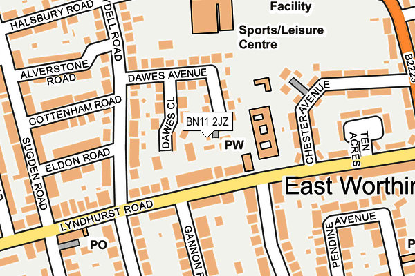 BN11 2JZ map - OS OpenMap – Local (Ordnance Survey) BN11 2JZ map - OS OpenMap – Local (Ordnance Survey)