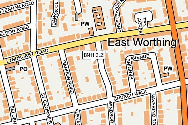 BN11 2LZ map - OS OpenMap – Local (Ordnance Survey) BN11 2LZ map - OS OpenMap – Local (Ordnance Survey)