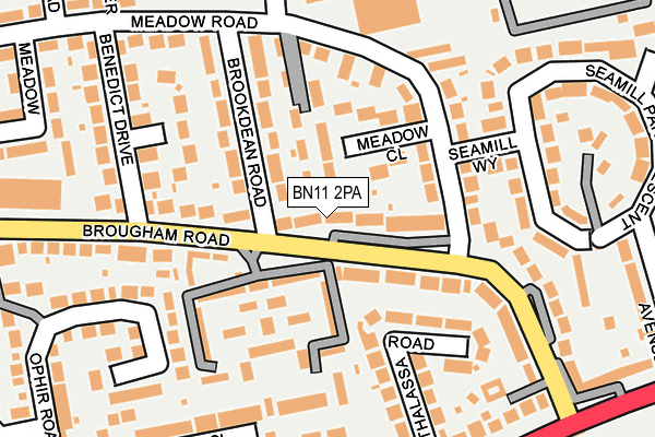 BN11 2PA map - OS OpenMap – Local (Ordnance Survey) BN11 2PA map - OS OpenMap – Local (Ordnance Survey)