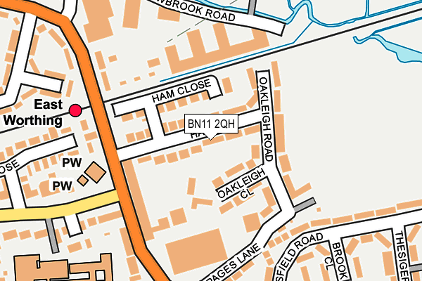 BN11 2QH map - OS OpenMap – Local (Ordnance Survey) BN11 2QH map - OS OpenMap – Local (Ordnance Survey)
