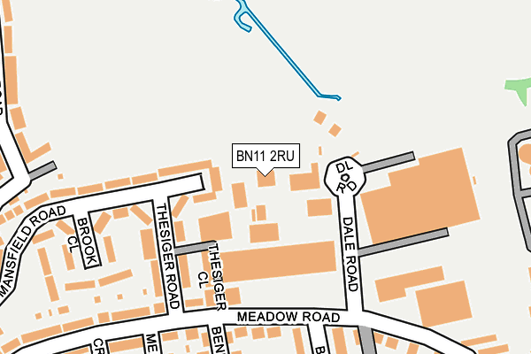 BN11 2RU map - OS OpenMap – Local (Ordnance Survey) BN11 2RU map - OS OpenMap – Local (Ordnance Survey)