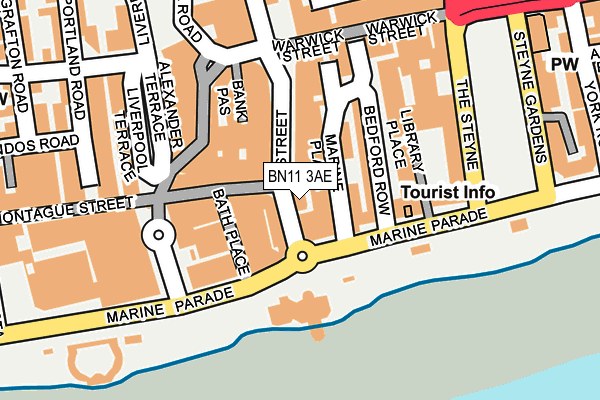 BN11 3AE map - OS OpenMap – Local (Ordnance Survey) BN11 3AE map - OS OpenMap – Local (Ordnance Survey)