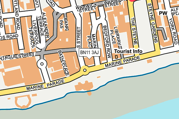BN11 3AJ map - OS OpenMap – Local (Ordnance Survey) BN11 3AJ map - OS OpenMap – Local (Ordnance Survey)