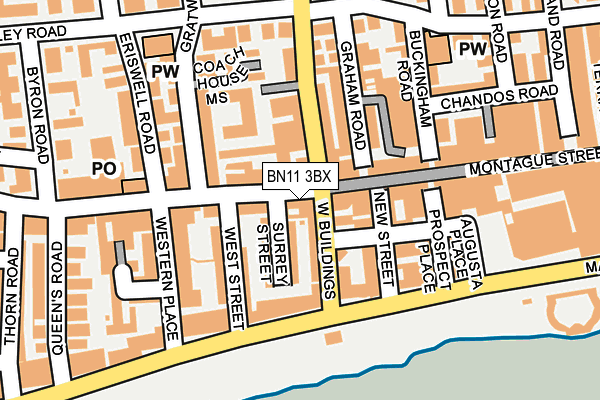 BN11 3BX map - OS OpenMap – Local (Ordnance Survey) BN11 3BX map - OS OpenMap – Local (Ordnance Survey)