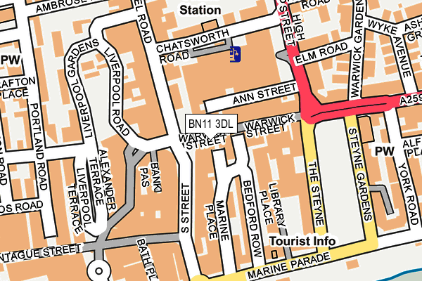 BN11 3DL map - OS OpenMap – Local (Ordnance Survey) BN11 3DL map - OS OpenMap – Local (Ordnance Survey)