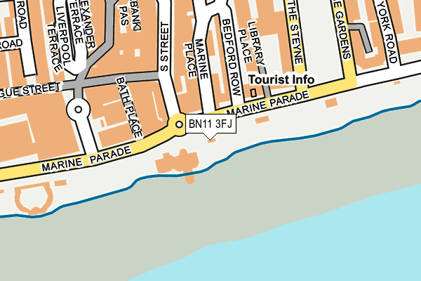 BN11 3FJ map - OS OpenMap – Local (Ordnance Survey) BN11 3FJ map - OS OpenMap – Local (Ordnance Survey)