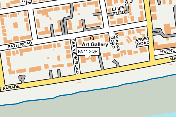 BN11 3QR map - OS OpenMap – Local (Ordnance Survey) BN11 3QR map - OS OpenMap – Local (Ordnance Survey)