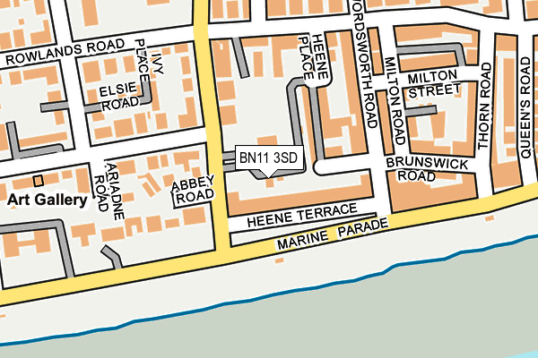 BN11 3SD map - OS OpenMap – Local (Ordnance Survey) BN11 3SD map - OS OpenMap – Local (Ordnance Survey)