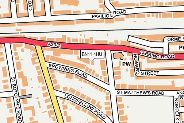 BN11 4HU map - OS OpenMap – Local (Ordnance Survey) BN11 4HU map - OS OpenMap – Local (Ordnance Survey)