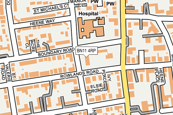 BN11 4RP map - OS OpenMap – Local (Ordnance Survey) BN11 4RP map - OS OpenMap – Local (Ordnance Survey)