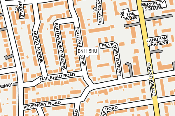 BN11 5HU map - OS OpenMap – Local (Ordnance Survey) BN11 5HU map - OS OpenMap – Local (Ordnance Survey)