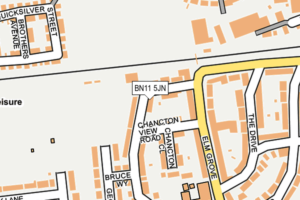 BN11 5JN map - OS OpenMap – Local (Ordnance Survey) BN11 5JN map - OS OpenMap – Local (Ordnance Survey)