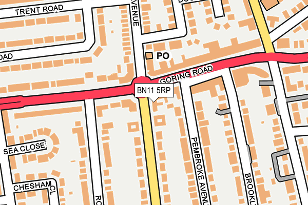 BN11 5RP map - OS OpenMap – Local (Ordnance Survey) BN11 5RP map - OS OpenMap – Local (Ordnance Survey)