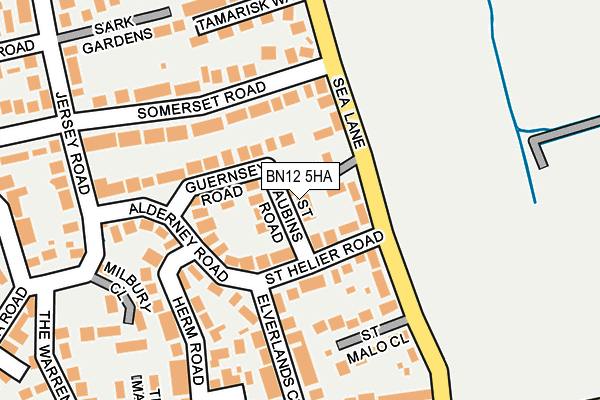 BN12 5HA map - OS OpenMap – Local (Ordnance Survey) BN12 5HA map - OS OpenMap – Local (Ordnance Survey)