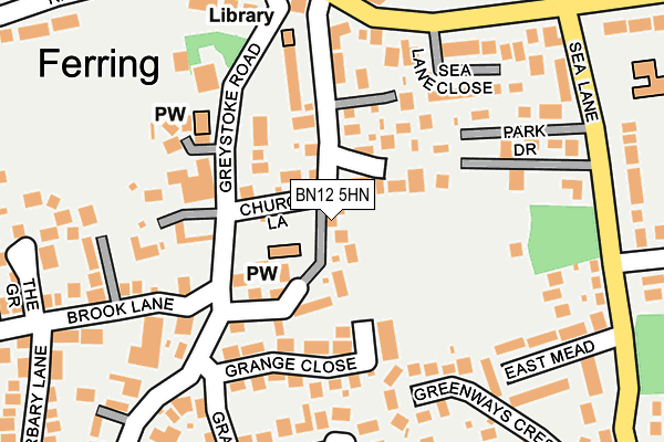BN12 5HN map - OS OpenMap – Local (Ordnance Survey) BN12 5HN map - OS OpenMap – Local (Ordnance Survey)