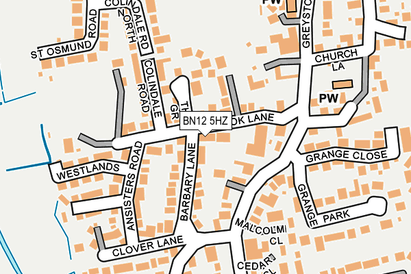 BN12 5HZ map - OS OpenMap – Local (Ordnance Survey) BN12 5HZ map - OS OpenMap – Local (Ordnance Survey)