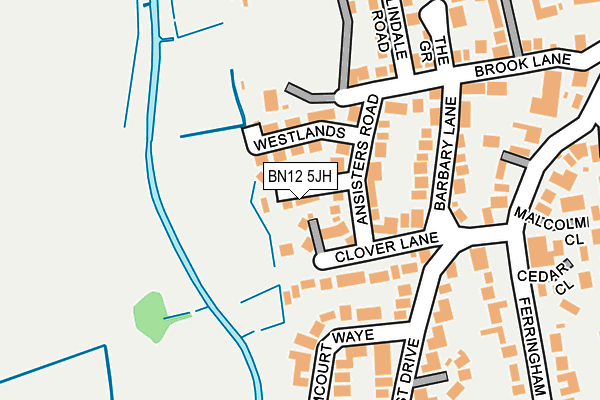 BN12 5JH map - OS OpenMap – Local (Ordnance Survey) BN12 5JH map - OS OpenMap – Local (Ordnance Survey)