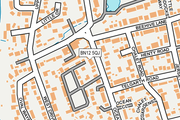 BN12 5QJ map - OS OpenMap – Local (Ordnance Survey) BN12 5QJ map - OS OpenMap – Local (Ordnance Survey)