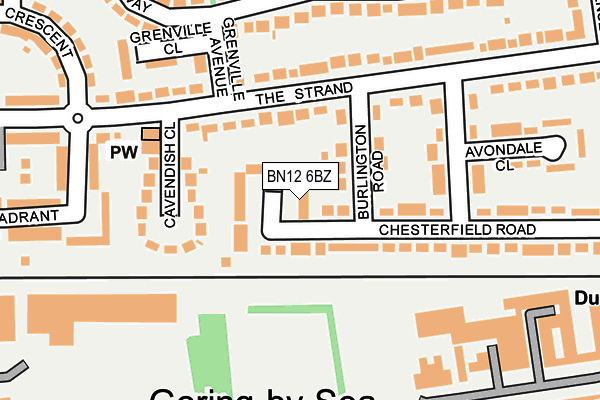 BN12 6BZ map - OS OpenMap – Local (Ordnance Survey) BN12 6BZ map - OS OpenMap – Local (Ordnance Survey)