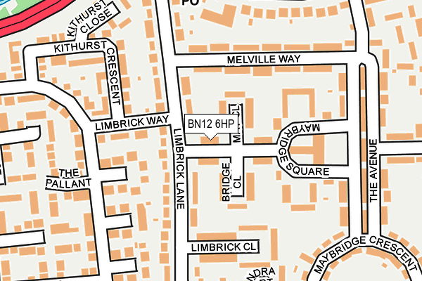BN12 6HP map - OS OpenMap – Local (Ordnance Survey) BN12 6HP map - OS OpenMap – Local (Ordnance Survey)