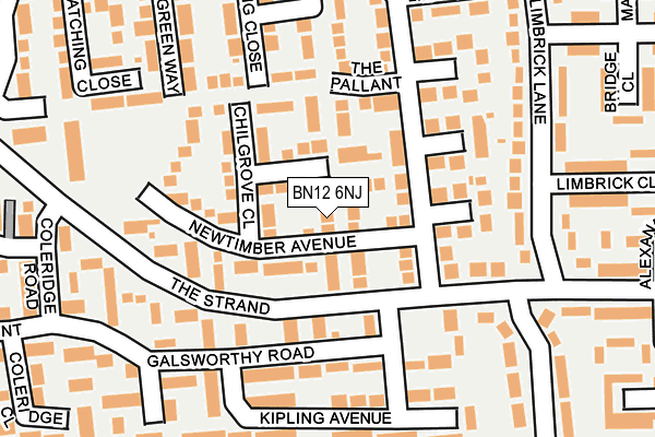 BN12 6NJ map - OS OpenMap – Local (Ordnance Survey) BN12 6NJ map - OS OpenMap – Local (Ordnance Survey)