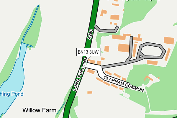 BN13 3UW map - OS OpenMap – Local (Ordnance Survey) BN13 3UW map - OS OpenMap – Local (Ordnance Survey)