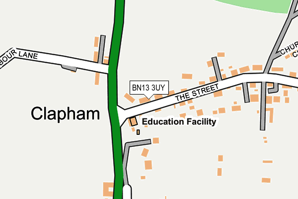 BN13 3UY map - OS OpenMap – Local (Ordnance Survey) BN13 3UY map - OS OpenMap – Local (Ordnance Survey)