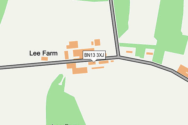 BN13 3XJ map - OS OpenMap – Local (Ordnance Survey) BN13 3XJ map - OS OpenMap – Local (Ordnance Survey)