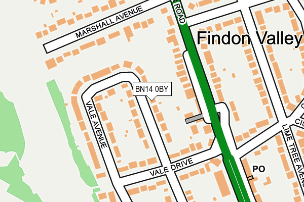 BN14 0BY map - OS OpenMap – Local (Ordnance Survey) BN14 0BY map - OS OpenMap – Local (Ordnance Survey)