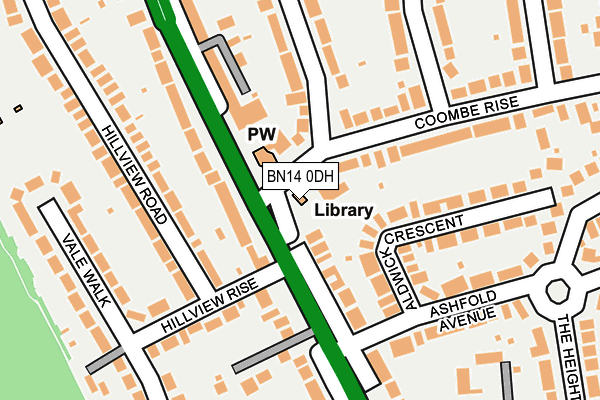 BN14 0DH map - OS OpenMap – Local (Ordnance Survey) BN14 0DH map - OS OpenMap – Local (Ordnance Survey)