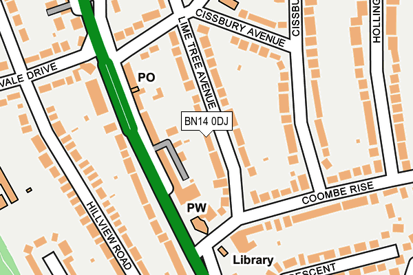 BN14 0DJ map - OS OpenMap – Local (Ordnance Survey) BN14 0DJ map - OS OpenMap – Local (Ordnance Survey)