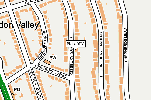 BN14 0DY map - OS OpenMap – Local (Ordnance Survey) BN14 0DY map - OS OpenMap – Local (Ordnance Survey)
