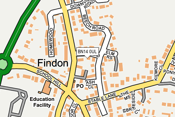 BN14 0UL map - OS OpenMap – Local (Ordnance Survey) BN14 0UL map - OS OpenMap – Local (Ordnance Survey)