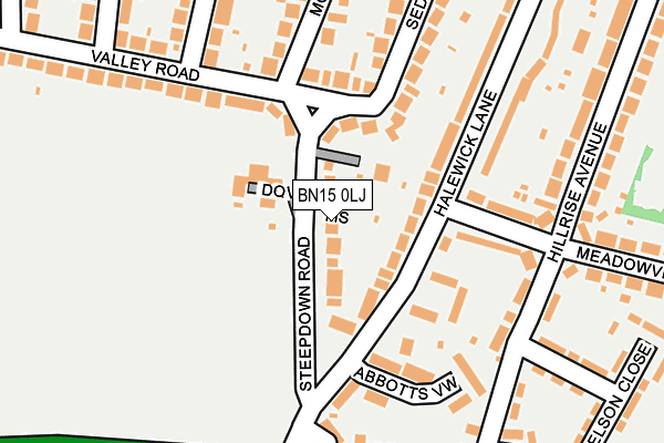 BN15 0LJ map - OS OpenMap – Local (Ordnance Survey) BN15 0LJ map - OS OpenMap – Local (Ordnance Survey)