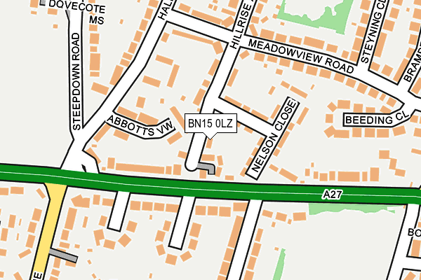 BN15 0LZ map - OS OpenMap – Local (Ordnance Survey) BN15 0LZ map - OS OpenMap – Local (Ordnance Survey)
