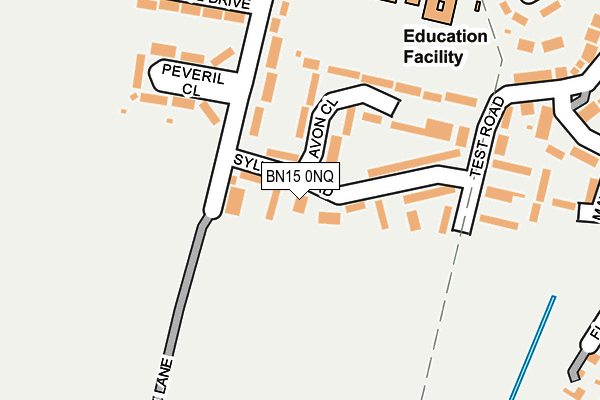 BN15 0NQ map - OS OpenMap – Local (Ordnance Survey) BN15 0NQ map - OS OpenMap – Local (Ordnance Survey)