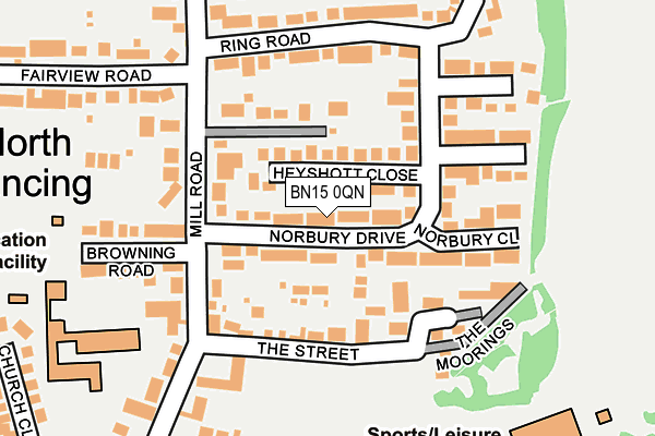 BN15 0QN map - OS OpenMap – Local (Ordnance Survey) BN15 0QN map - OS OpenMap – Local (Ordnance Survey)