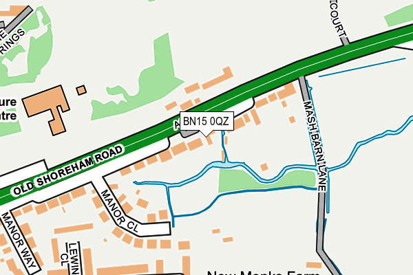 BN15 0QZ map - OS OpenMap – Local (Ordnance Survey) BN15 0QZ map - OS OpenMap – Local (Ordnance Survey)