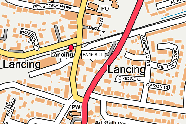 BN15 8DT map - OS OpenMap – Local (Ordnance Survey) BN15 8DT map - OS OpenMap – Local (Ordnance Survey)