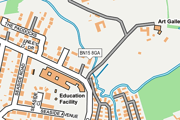 BN15 8GA map - OS OpenMap – Local (Ordnance Survey) BN15 8GA map - OS OpenMap – Local (Ordnance Survey)