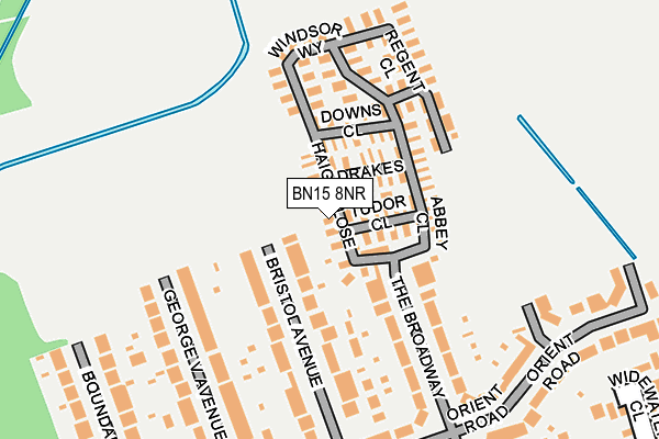BN15 8NR map - OS OpenMap – Local (Ordnance Survey) BN15 8NR map - OS OpenMap – Local (Ordnance Survey)
