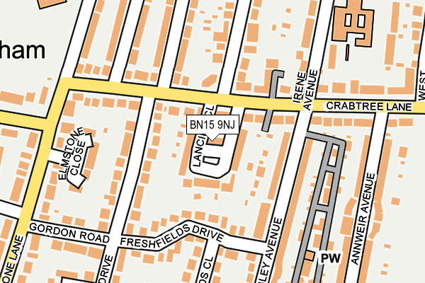 BN15 9NJ map - OS OpenMap – Local (Ordnance Survey) BN15 9NJ map - OS OpenMap – Local (Ordnance Survey)