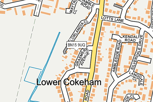 BN15 9UQ map - OS OpenMap – Local (Ordnance Survey) BN15 9UQ map - OS OpenMap – Local (Ordnance Survey)