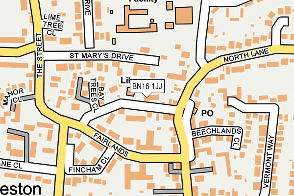 BN16 1JJ map - OS OpenMap – Local (Ordnance Survey) BN16 1JJ map - OS OpenMap – Local (Ordnance Survey)