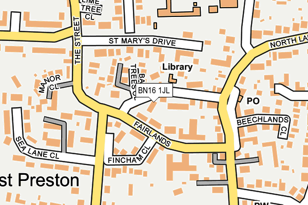 BN16 1JL map - OS OpenMap – Local (Ordnance Survey) BN16 1JL map - OS OpenMap – Local (Ordnance Survey)
