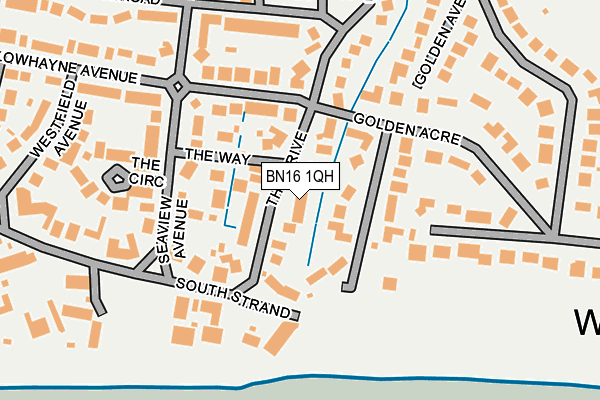 BN16 1QH map - OS OpenMap – Local (Ordnance Survey) BN16 1QH map - OS OpenMap – Local (Ordnance Survey)