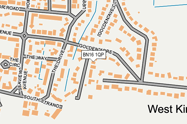 BN16 1QP map - OS OpenMap – Local (Ordnance Survey) BN16 1QP map - OS OpenMap – Local (Ordnance Survey)