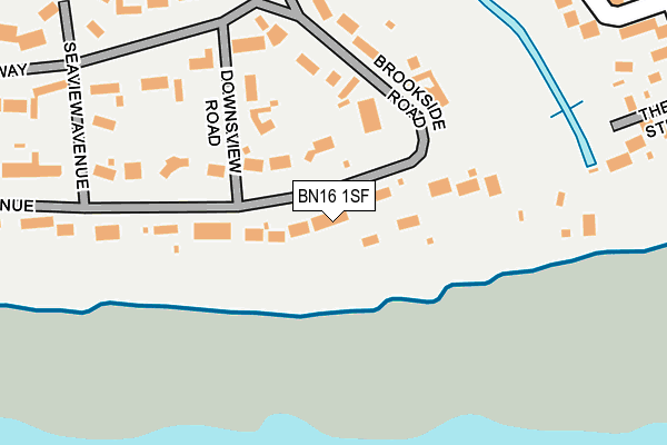 BN16 1SF map - OS OpenMap – Local (Ordnance Survey) BN16 1SF map - OS OpenMap – Local (Ordnance Survey)